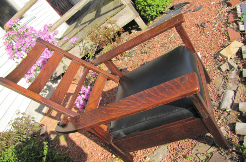 Antique L&jG Stickley Morris Chair w3109 - Image 3