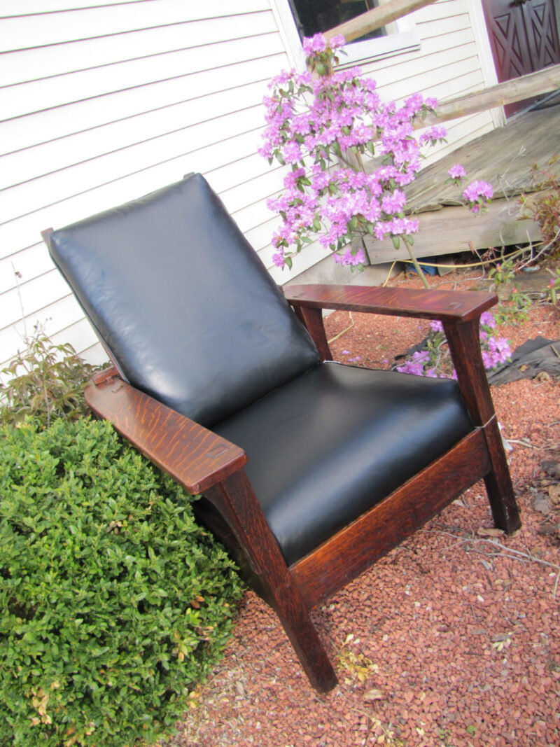 Antique L&jG Stickley Morris Chair w3109 - Image 7
