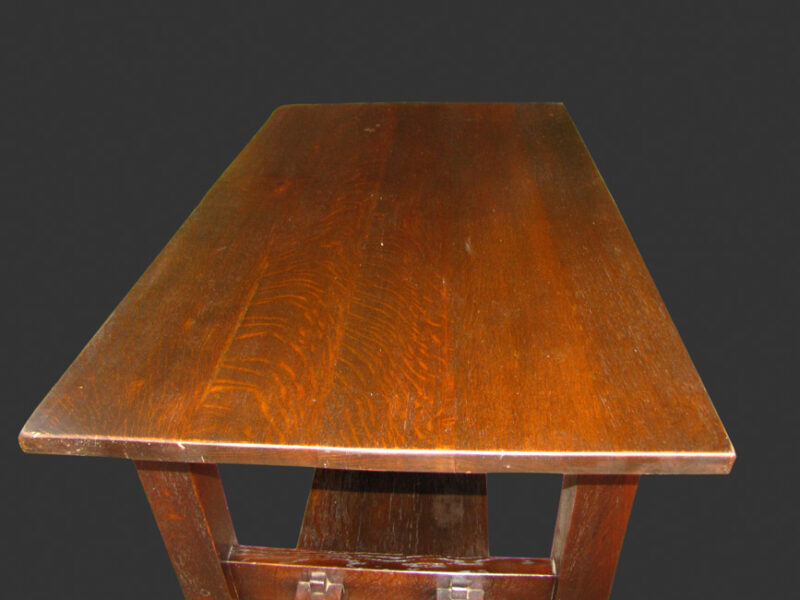 Superb RARE Gustav Stickley Library Table. W3114 - Image 9