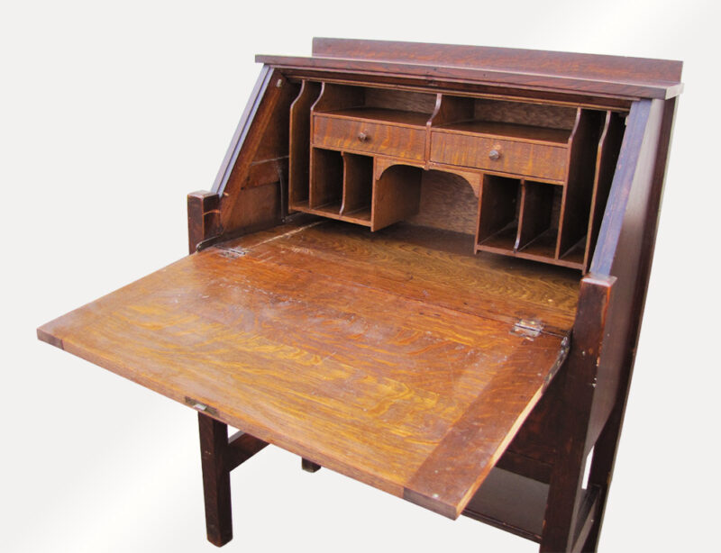 Antique Michigan Chair Co Drop Front Desk. W3117 - Image 5