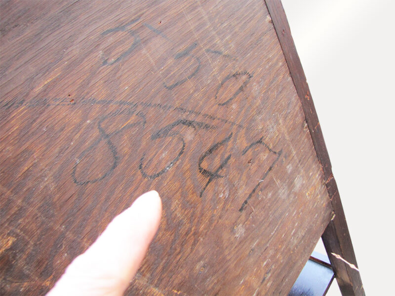 Antique Michigan Chair Co Drop Front Desk. W3117 - Image 7