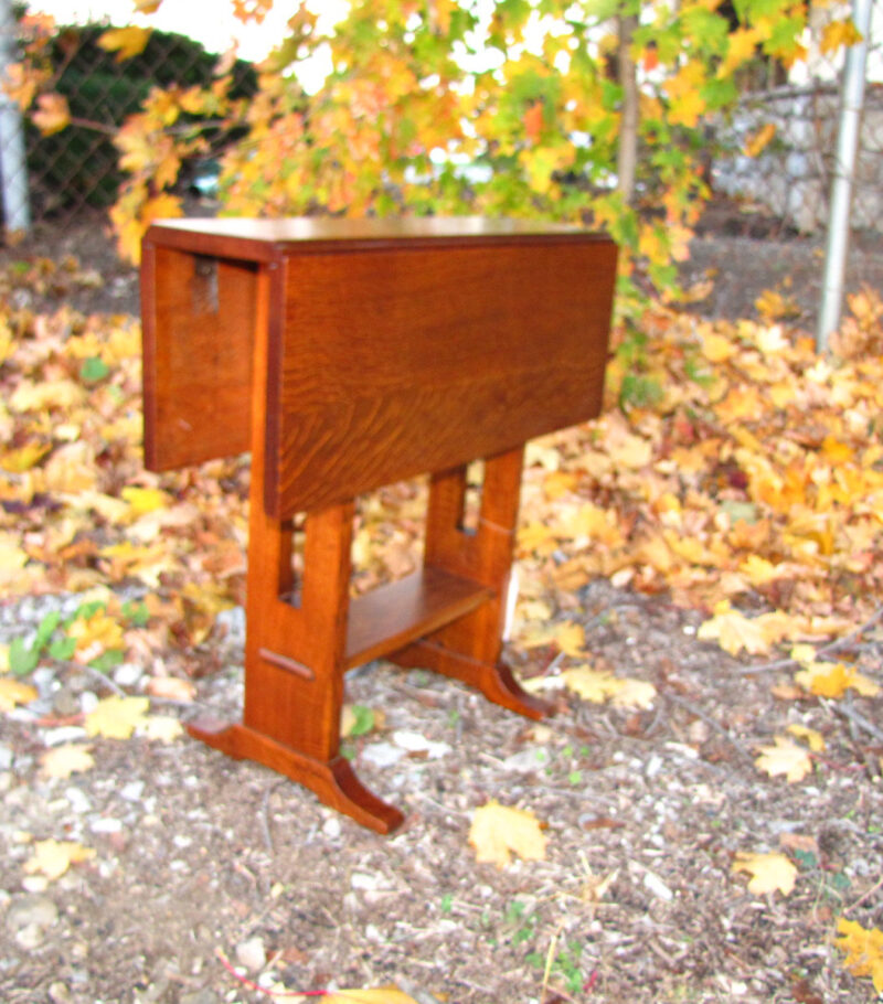 Antique L & jG Stickley Rare Drop Leaf Table w3134 - Image 5