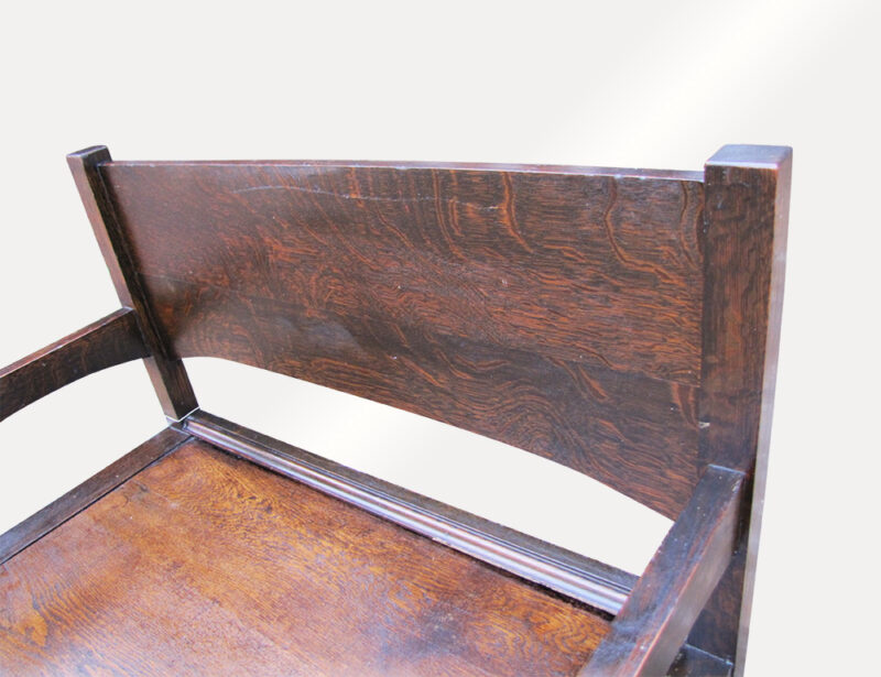 Antique Michigan Chair Company Arts & Craft Bench. W3147 - Image 9
