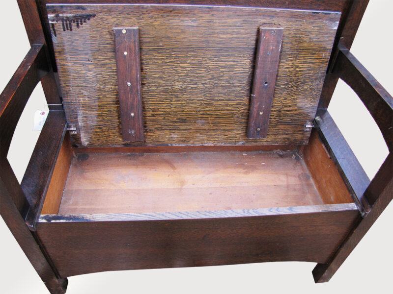 Antique Michigan Chair Company Arts & Craft Bench. W3147 - Image 7