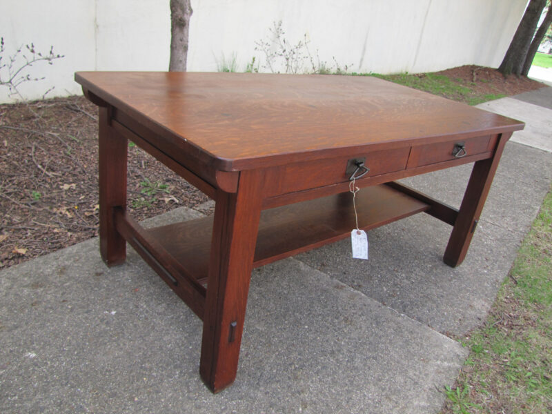 Antique Long Stickley Bros Library Table  W3149 - Image 19