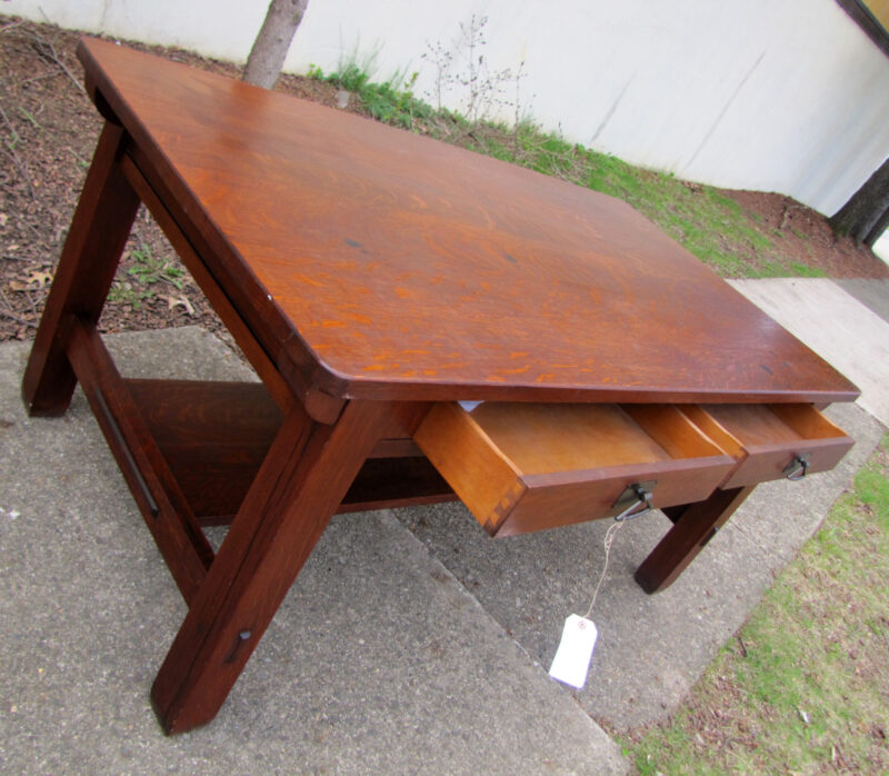 Antique Long Stickley Bros Library Table  W3149 - Image 7