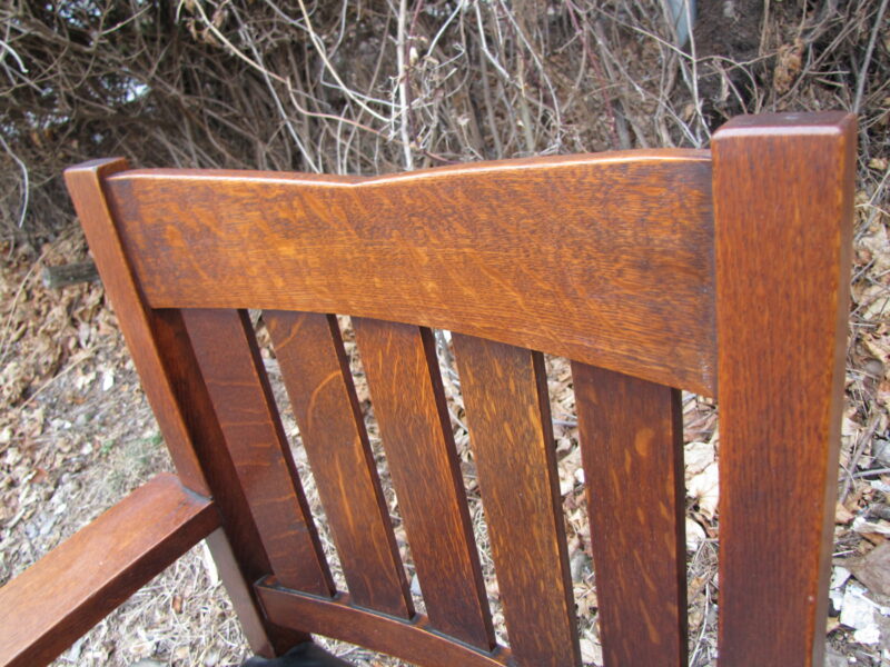 Gustav Stickley V-back Chair W3173 - Image 10