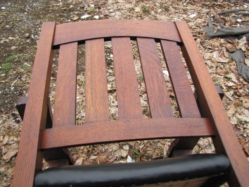 Gustav Stickley V-back Chair W3173 - Image 8