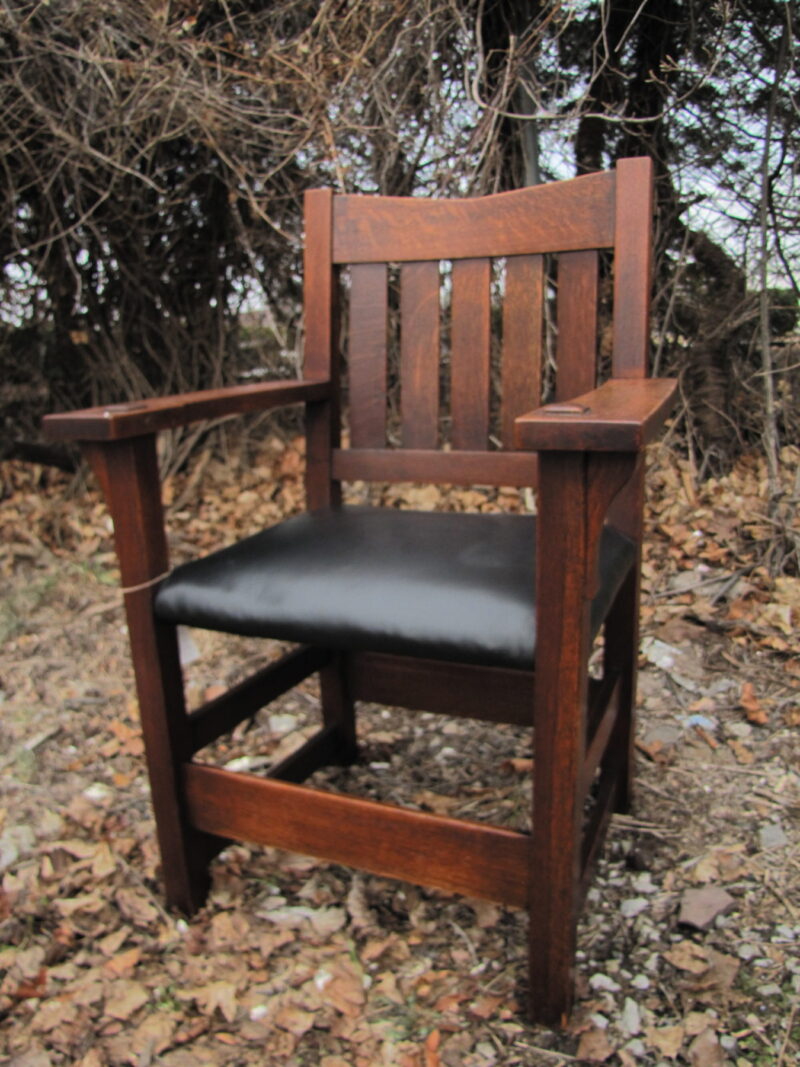 Gustav Stickley V-back Chair W3173 - Image 19