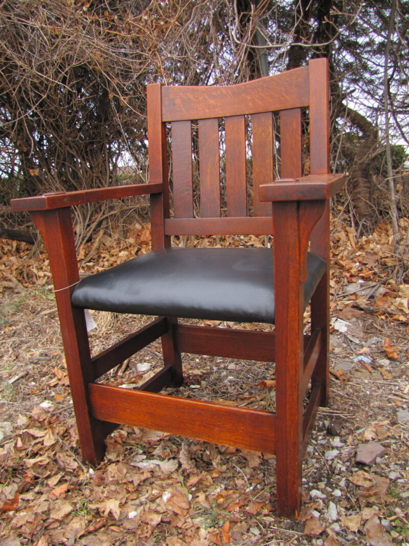 Gustav Stickley V-back Chair W3173 - Image 18