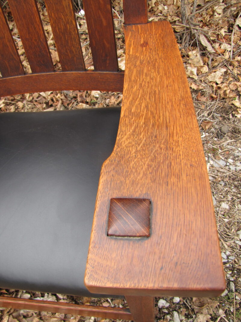 Gustav Stickley V-back Chair W3173 - Image 17