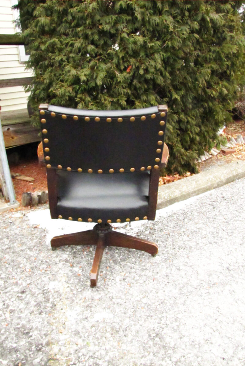 Antique Rare Limbert Swivel Office Chair. W3194 - Image 8