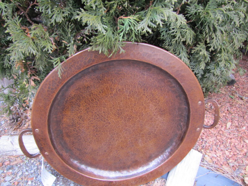 Antique  Gustav Stickley  Hammered  Copper  Tray  W3230 - Image 4