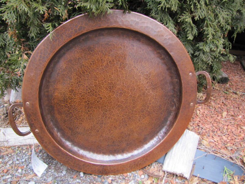 Antique  Gustav Stickley  Hammered  Copper  Tray  W3230 - Image 3