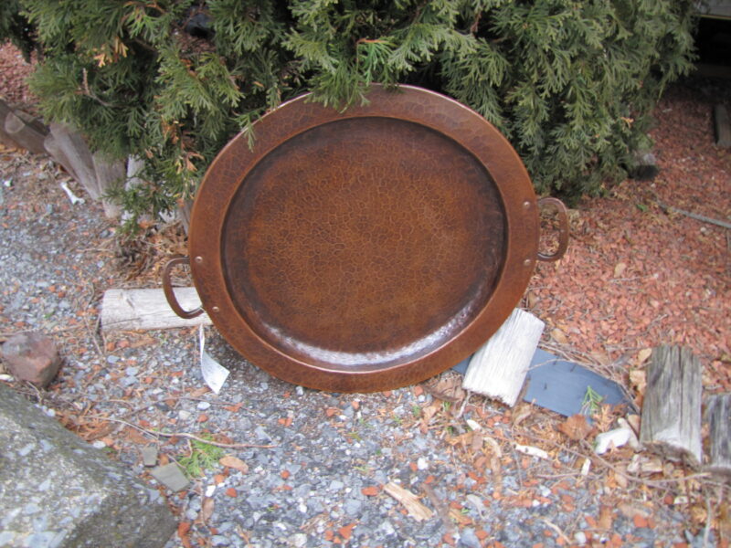 Antique  Gustav Stickley  Hammered  Copper  Tray  W3230 - Image 2