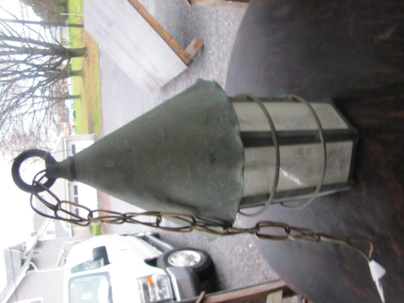 Large Antique Hanging Lantern  w3243