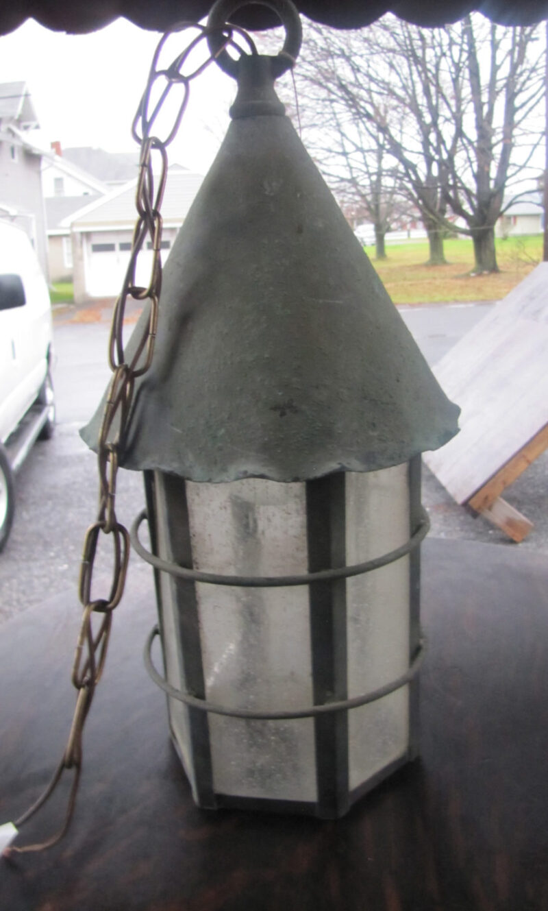 Large Antique Hanging Lantern  w3243 - Image 2