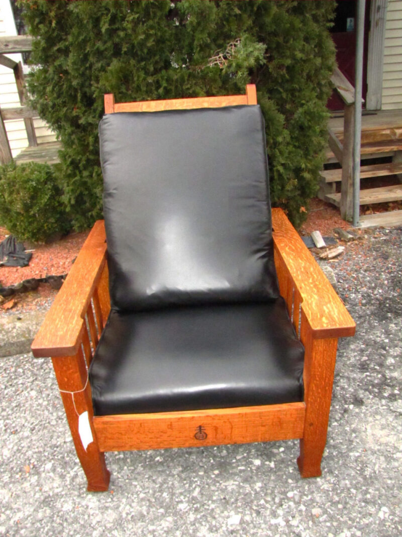 Antique  Roycroft  Morris  Chair w3248