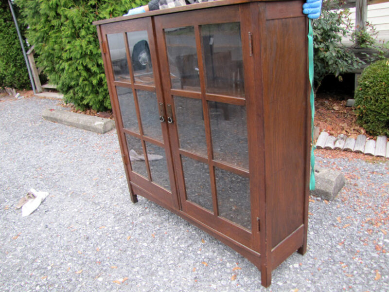 Antique Nice L&JG Stickley Two Door Bookcase | w3253? - Image 4