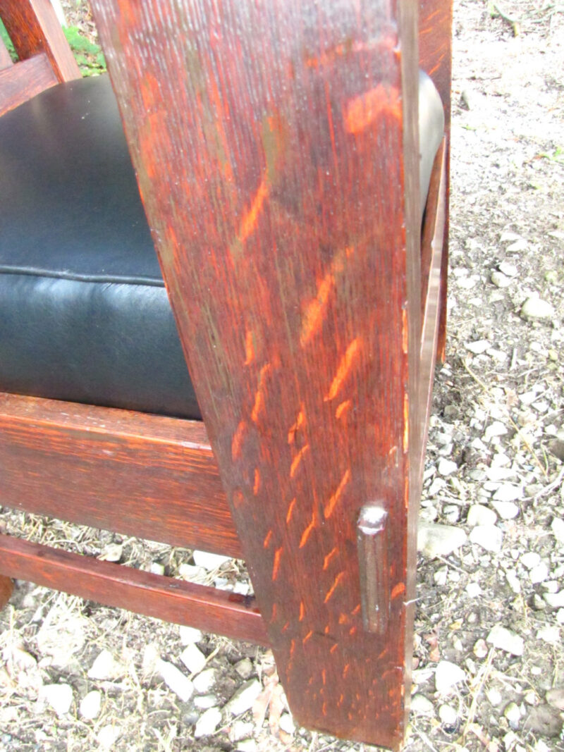 Superb Large Charles Stickley Arm Chair  W3276 - Image 8