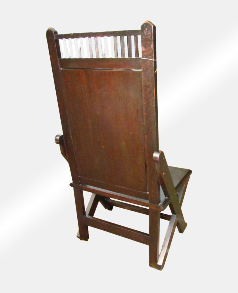 Rare  Antique  Shop Of  The Crafter  Chair  W3288 - Image 4