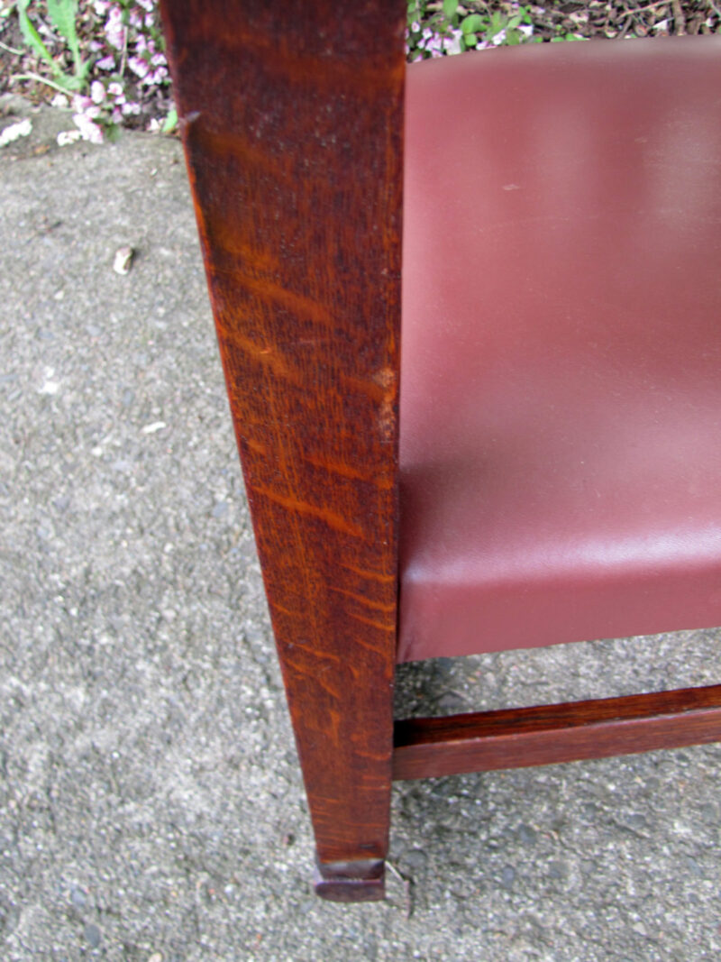 Antique Tall-Back Stickley Bros Arm Rocker. W3342 - Image 11