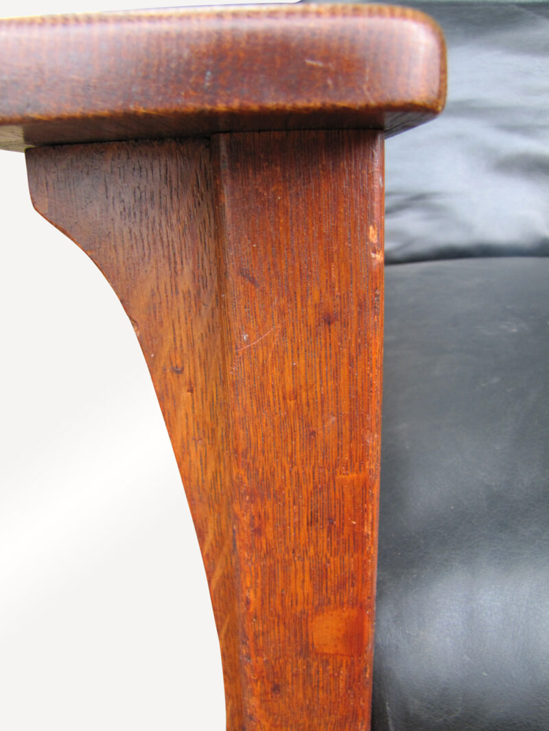 Antique L&jG Stickley Morris Rocking Chair w337 - Image 11