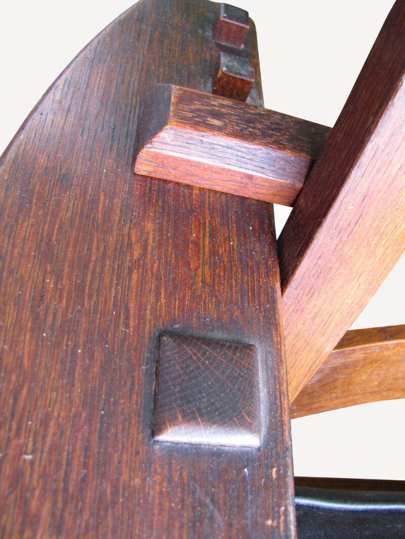 Antique L&jG Stickley Morris Rocking Chair w337 - Image 9