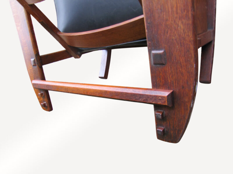 Antique L&jG Stickley Morris Rocking Chair w337 - Image 7