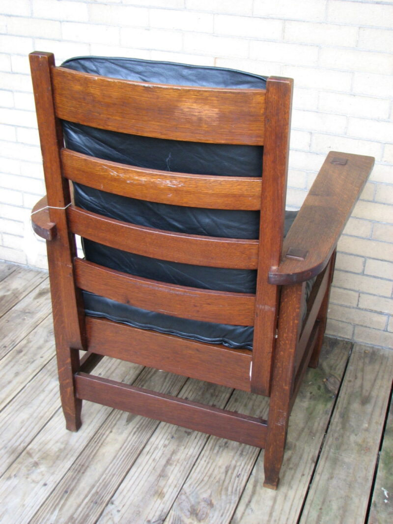 Large Antique Stickley Brothers Arm Chair w371 - Image 6
