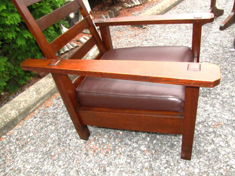 Stickley Brothers  Morris Chair Mission A&c  W3904 - Image 10