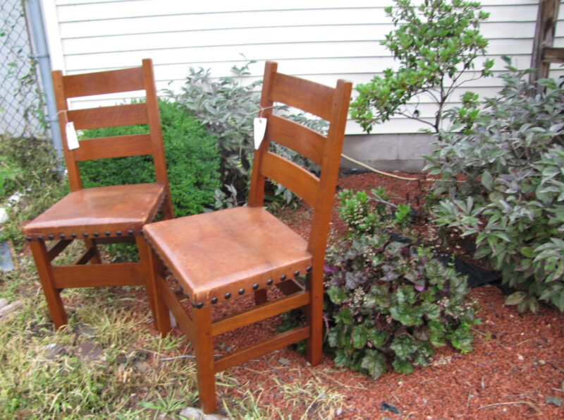 Superb Large Gustav  Stickley Good  Dining  Chairs  W3922 - Image 9