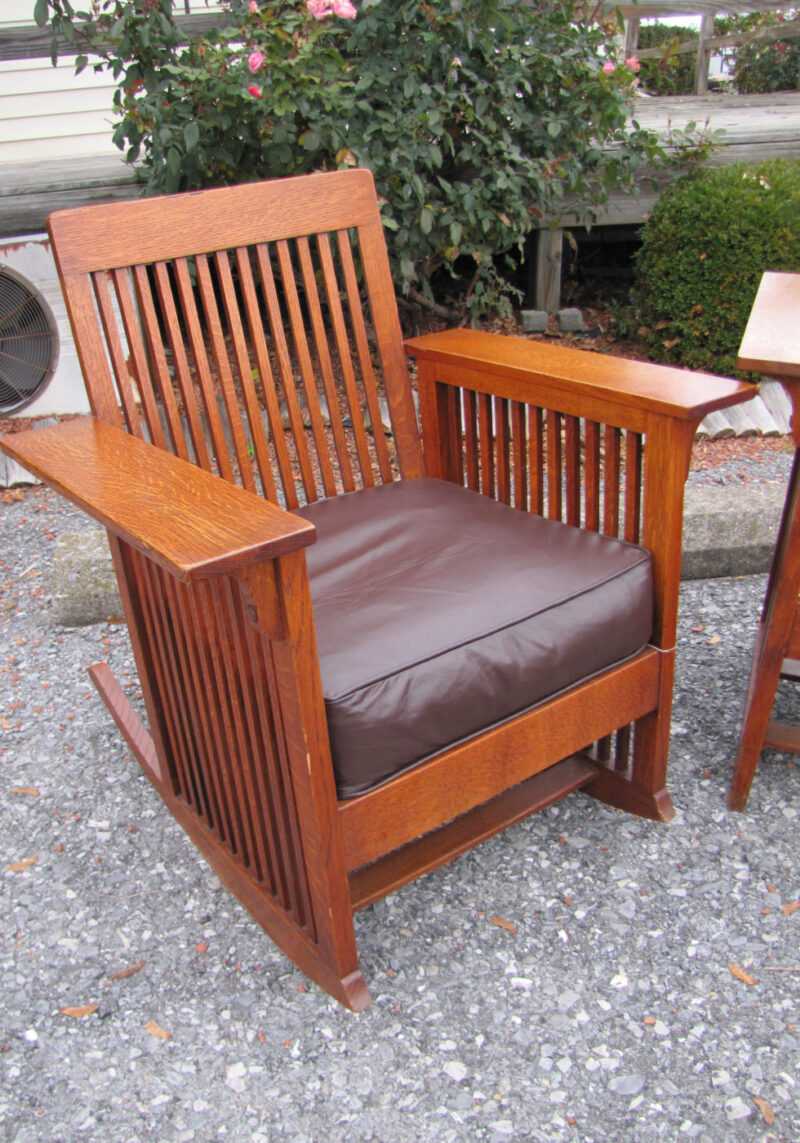 SUPERB Antique A&C spindle  Arm Chair and Arm Rocker | w3928 - Image 3