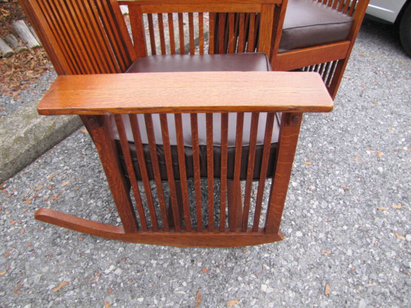 SUPERB Antique A&C spindle  Arm Chair and Arm Rocker | w3928 - Image 4