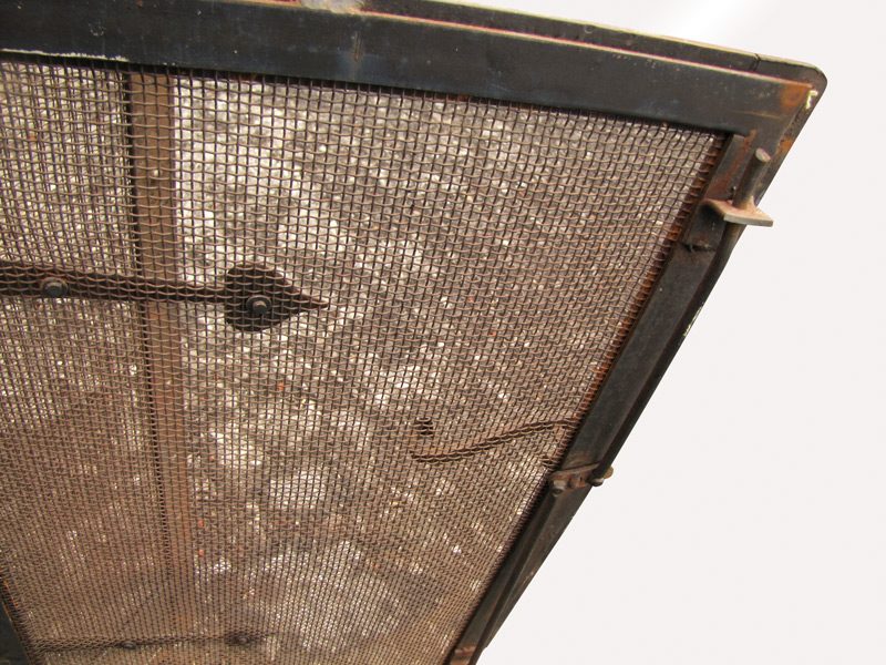 Superb Antique Arts & Crafts Hammered Iron Fireplace Screen w3941 - Image 7
