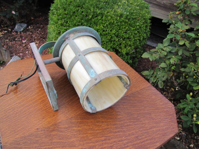 Antique Arts And Crafts Wall Lantern  w3953 - Image 7