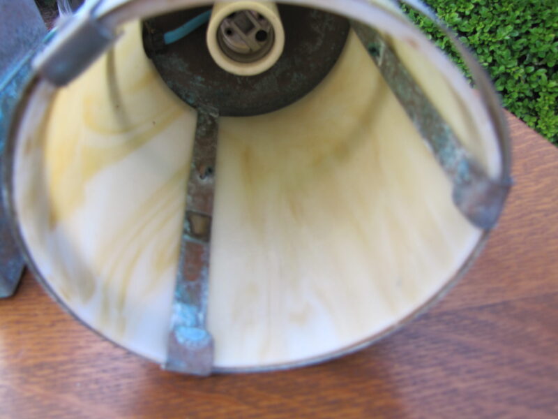 Antique Arts And Crafts Wall Lantern  w3953 - Image 5