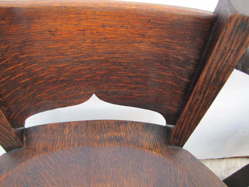 Antique Set Of Four Limbert Cafe Chairs w3963? - Image 7