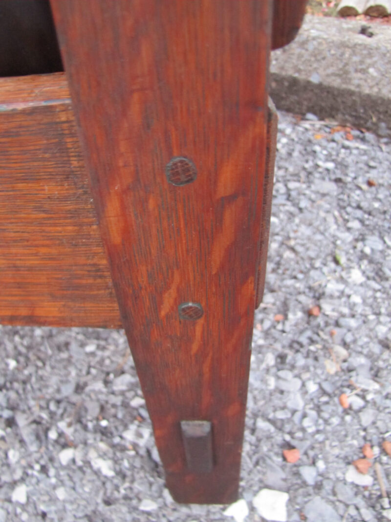 Antique Great Gustav Stickley Early Spindle Morris Chair w4016 - Image 7