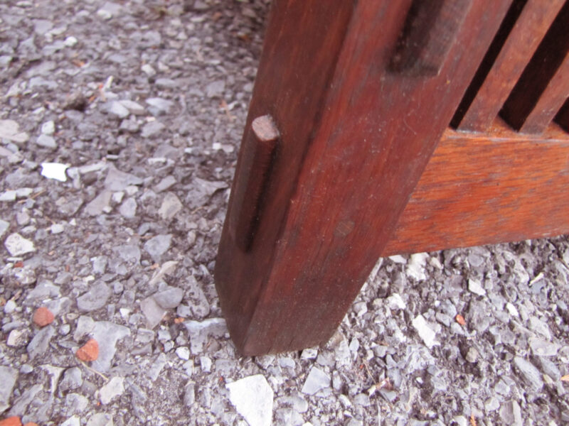 Antique Great Gustav Stickley Early Spindle Morris Chair w4016 - Image 10