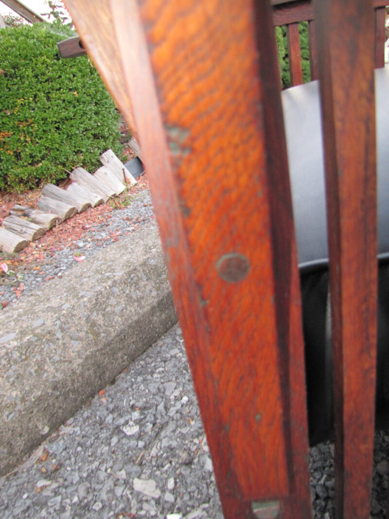 Antique Great Gustav Stickley Early Spindle Morris Chair w4016 - Image 11
