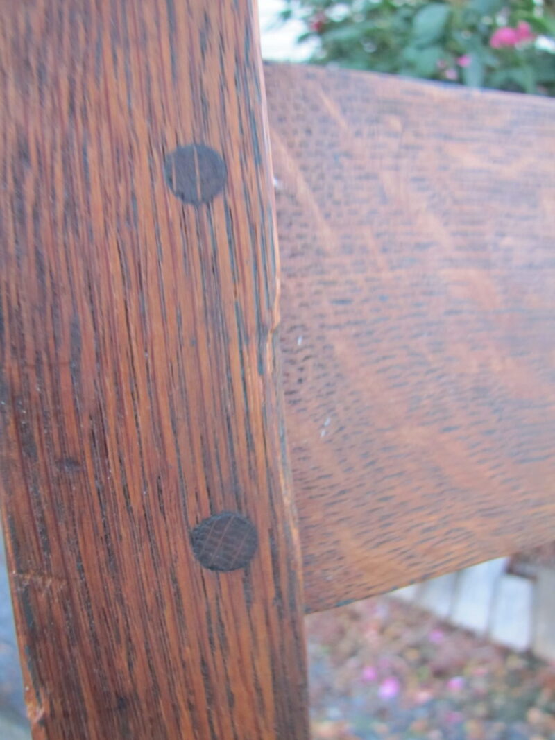 Antique Great Gustav Stickley Early Spindle Morris Chair w4016 - Image 15