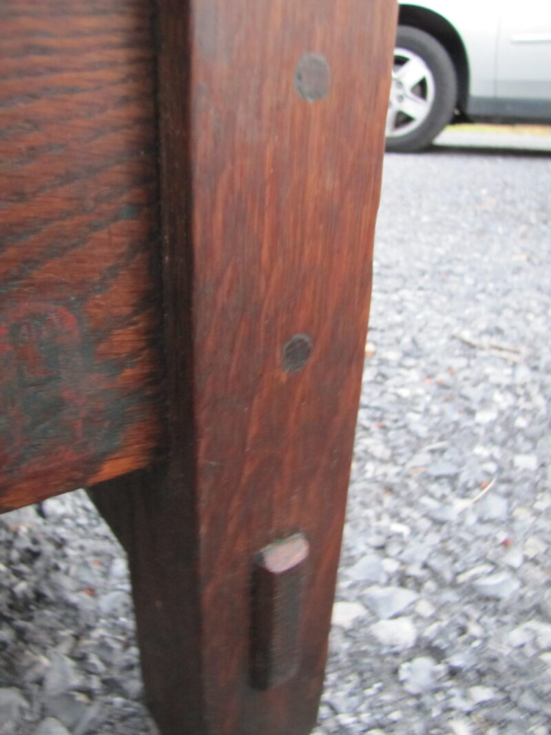 Antique Great Gustav Stickley Early Spindle Morris Chair w4016 - Image 17
