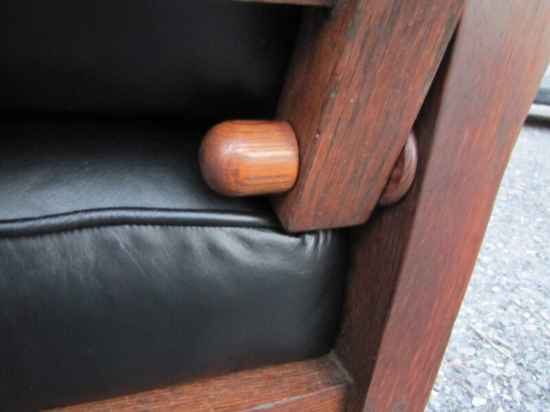 Antique Great Gustav Stickley Early Spindle Morris Chair w4016 - Image 19