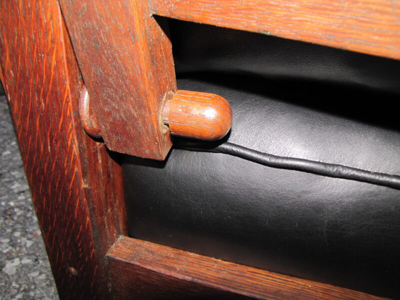 Antique Great Gustav Stickley Early Spindle Morris Chair w4016 - Image 20