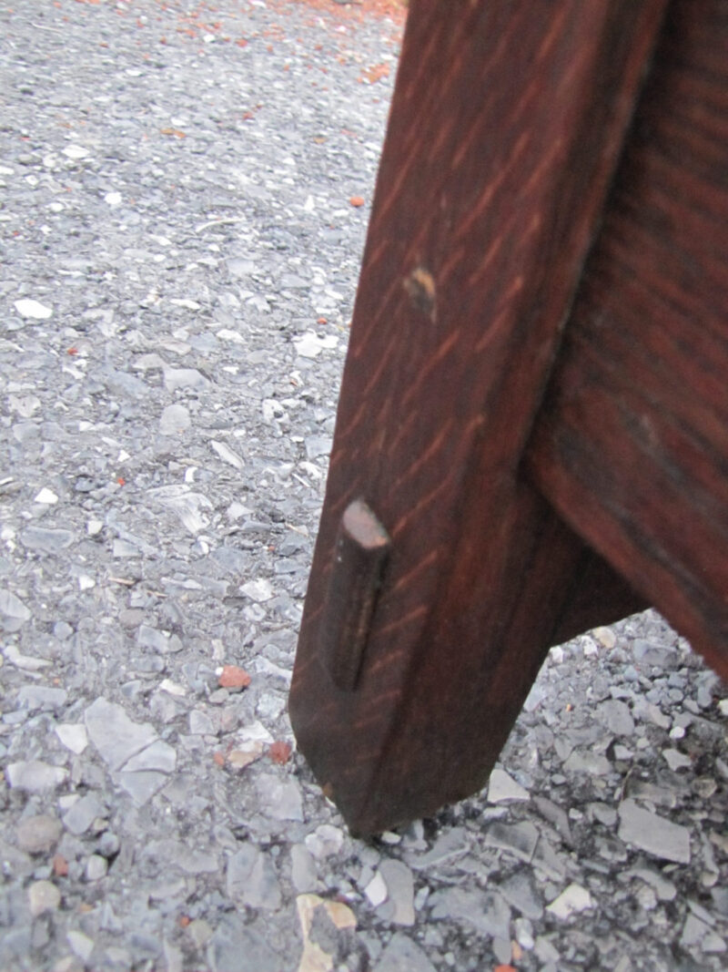 Antique Great Gustav Stickley Early Spindle Morris Chair w4016 - Image 23