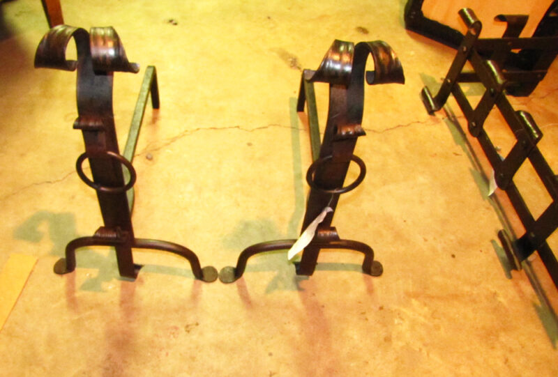 Arts & Crafts Andirons W403 - Image 11