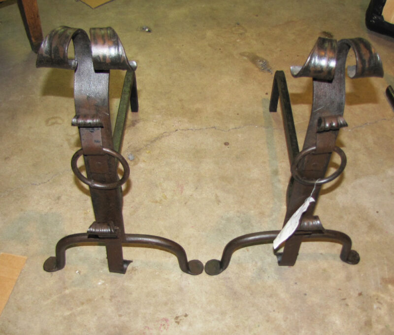 Arts & Crafts Andirons W403 - Image 10