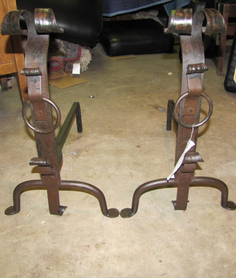 Arts & Crafts Andirons W403 - Image 2