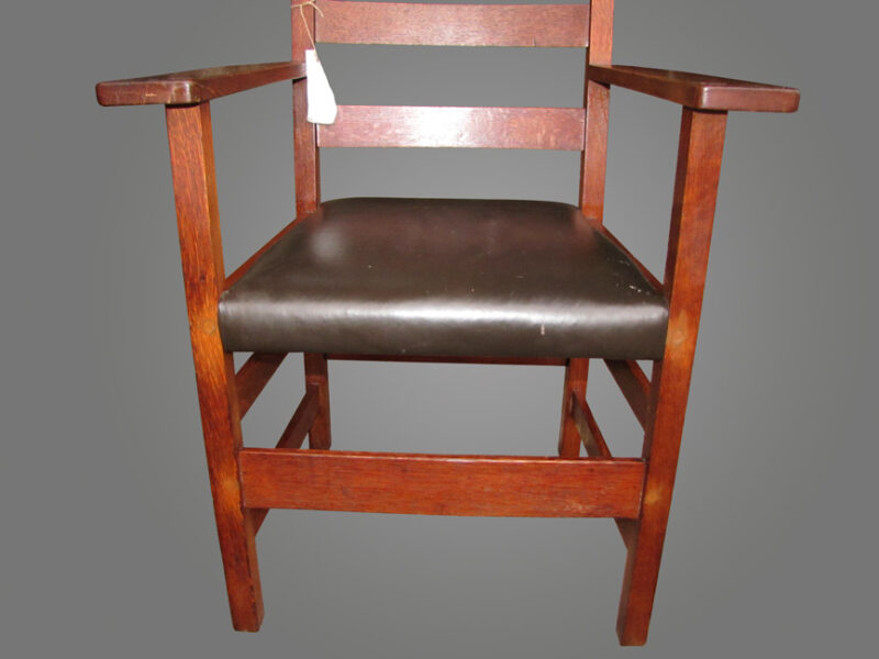 Antique Set of Four Arm L&jG Stickley Chairs w4045 - Image 10